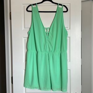Brand New with Tags Light Green Caged Romper